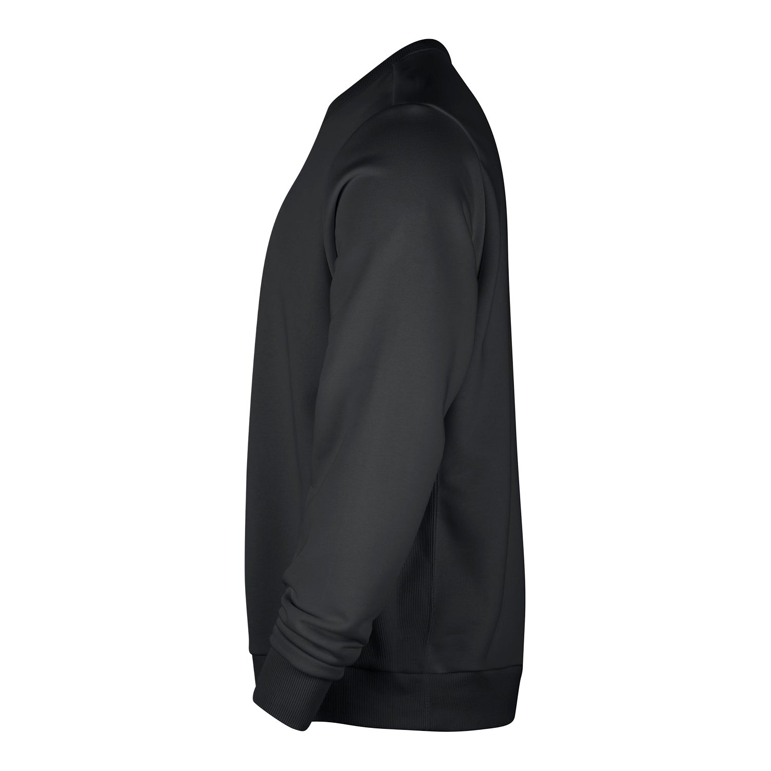 OKC Thunder Nike Travel Fleece Crewneck in Black - Side View