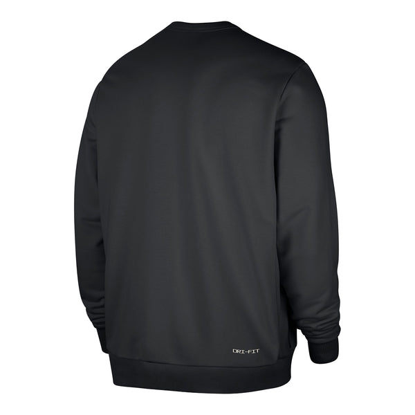 OKC Thunder Nike Travel Fleece Crewneck in Black - Back View