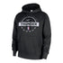 OKC Thunder Nike Practice Pullover Hoodie in Black - Front View