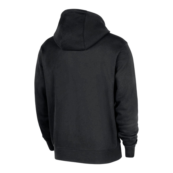 OKC Thunder Nike Practice Pullover Hoodie in Black - Back View