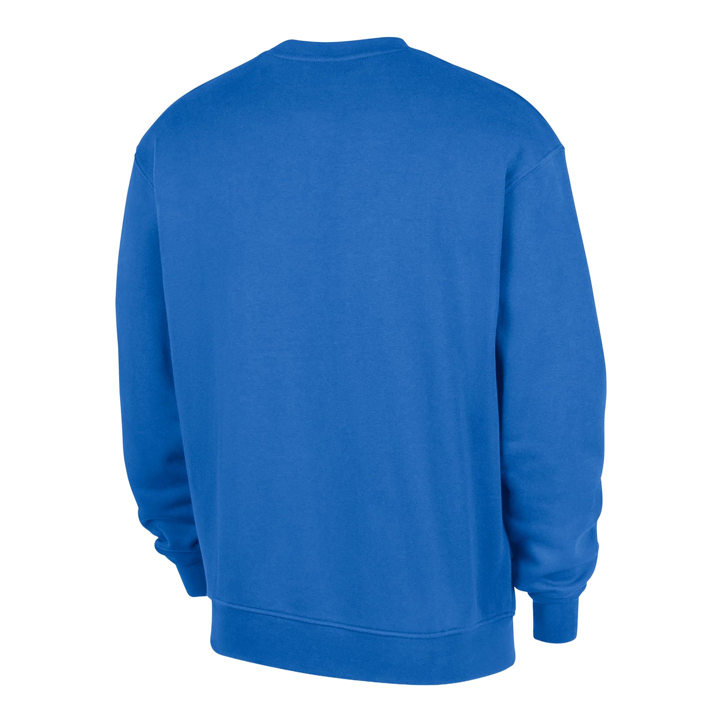 OKC THUNDER NIKE PRACTICE FLEECE CREWNECK in Blue - Back View