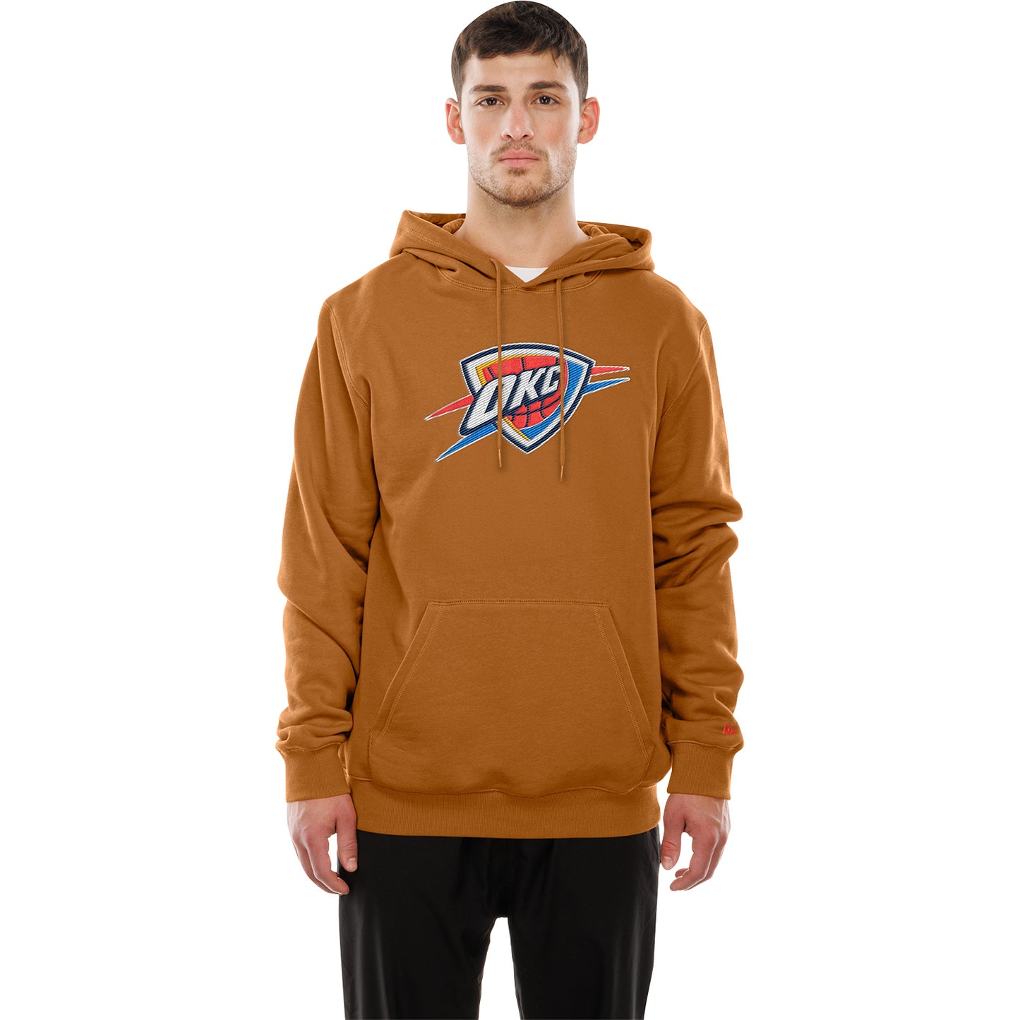 OKC Thunder New Era Color Pack Hoodie in Brown - Front View