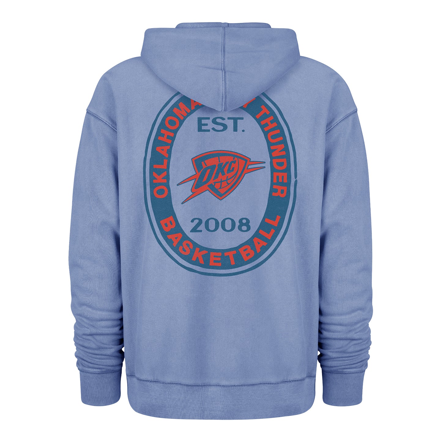 OKC Thunder 47 Brand Outdoors Boot Path Hoodie in Blue - Back View