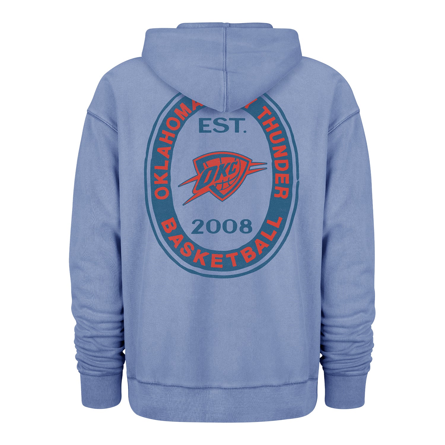OKC Thunder 47 Brand Outdoors Boot Path Hoodie in Blue - Back View