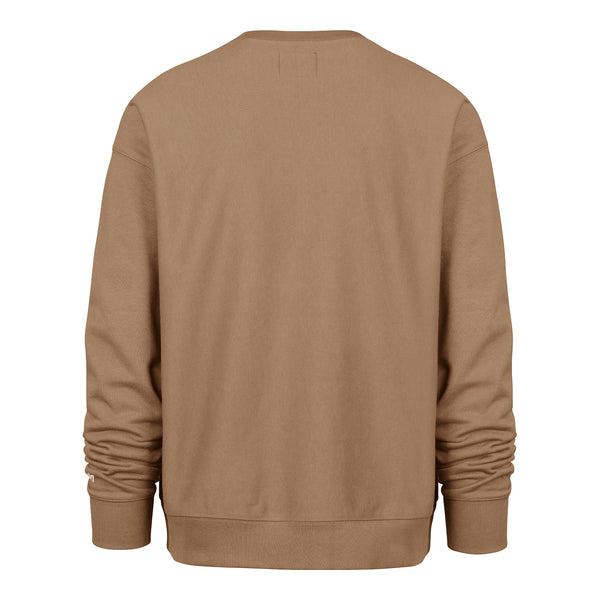 OKC THUNDER 47 BRAND FOUNDATION OFFSIDE CREWNECK in Brown - Back View