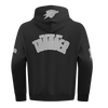 OKC Thunder Pro Standard Tonal Terry Cloth Hoodie in Black - Back View
