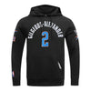 OKC THUNDER PRO STANDARD SHAI GILGEOUS-ALEXANDER N&N HOODIE in Black - Front View