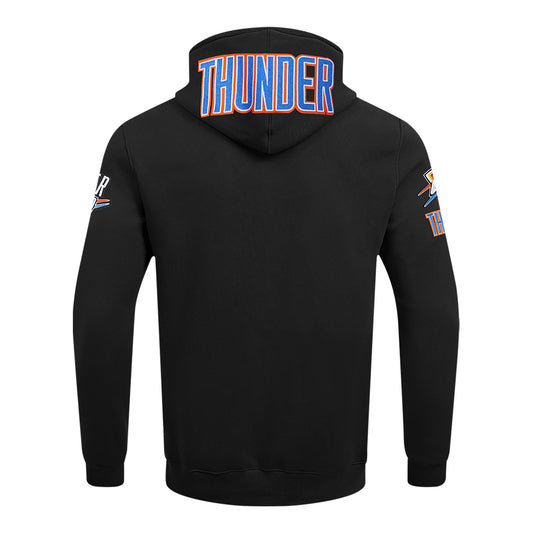 OKC THUNDER PRO STANDARD SHAI GILGEOUS-ALEXANDER N&N HOODIE in Black - Back View