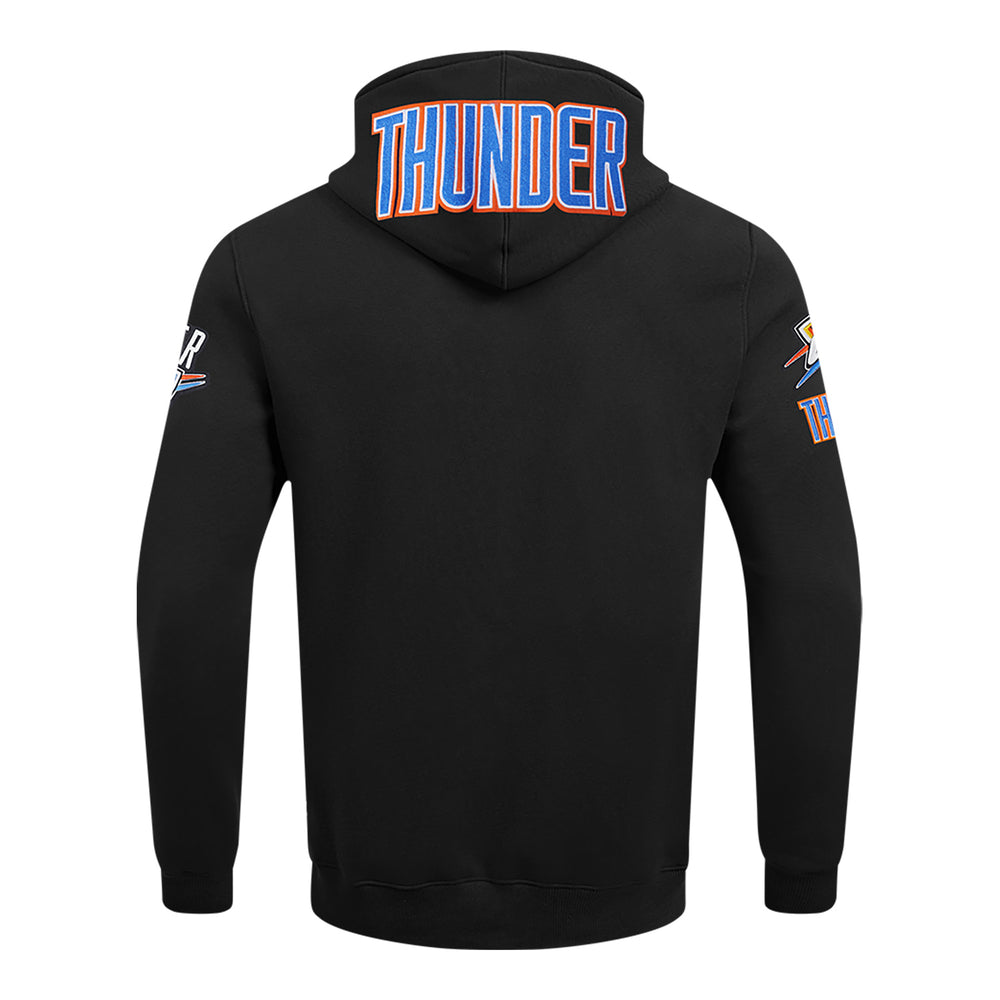 OKC THUNDER PRO STANDARD SHAI GILGEOUS-ALEXANDER N&N HOODIE in Black - Back View