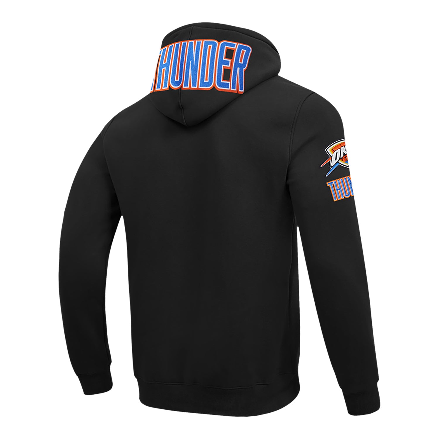 OKC THUNDER PRO STANDARD SHAI GILGEOUS-ALEXANDER N&N HOODIE in Black - Back Right View