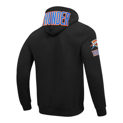 OKC THUNDER PRO STANDARD SHAI GILGEOUS-ALEXANDER N&N HOODIE in Black - Back Right View