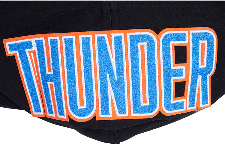 OKC THUNDER PRO STANDARD SHAI GILGEOUS-ALEXANDER N&N HOODIE in Black - Hood Close Up View