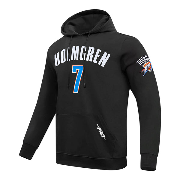 OKC THUNDER PRO STANDARD CHET HOLMGREN N&N HOODIE in Black - Front Left View