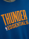 OKC THUNDER FEAR OF GOD ESSENTIALS SPORTS HOODIE in Blue - Front Graphic View