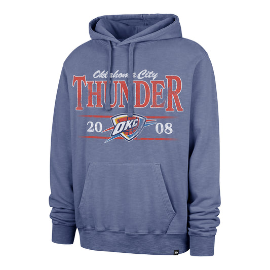 OKC Thunder 47 Brand Reclaimed  Slub French Terry Sweatshirt in Blue - Front View
