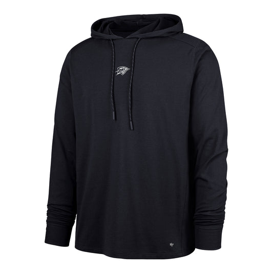 OKC Thunder 47 Brand Imprint Forward Sweatshirt in Black - Front View