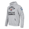 OKC THUNDER PRO STANDARD MODERN ORIGINALS HOODIE IN GREY - FRONT SIDE VIEW