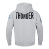 OKC THUNDER PRO STANDARD MODERN ORIGINALS HOODIE IN GREY - BACK VIEW