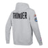 OKC THUNDER PRO STANDARD MODERN ORIGINALS HOODIE IN GREY - BACK SIDE VIEW