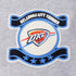OKC THUNDER PRO STANDARD MODERN ORIGINALS HOODIE IN GREY - OKC LOGO VIEW