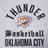OKC THUNDER PRO STANDARD MODERN ORIGINALS HOODIE IN GREY - THUNDER LOGO VIEW 2
