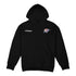 OKC THUNDER STADIUM ESSENTIALS 2025 SORRY I WAS HOOPING HOODED SWEATSHIRT in Black - Front View