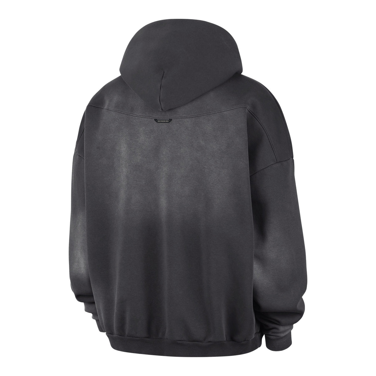 OKC Thunder Nike 2026-27 Washed Travel Hoodie in Black - Back View