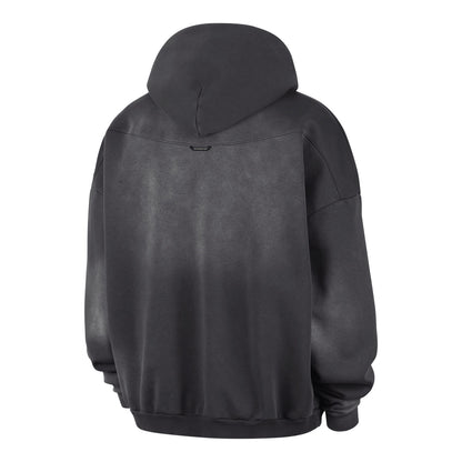 OKC Thunder Nike 2026-27 Washed Travel Hoodie in Black - Back View