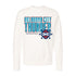 OKC Thunder IOG Faded Native Sticker Crewneck in White - Front View