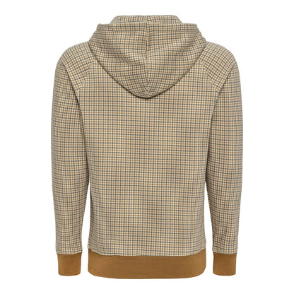 OKC Thunder Sportiqe Olsen Layden Houndstooth Hoodie in Brown - Back View