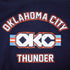 2025-26 CITY EDITION OKC THUNDER PRO STANDARD FLEECE SWEATSHIRT in Navy -  Chest Detail View