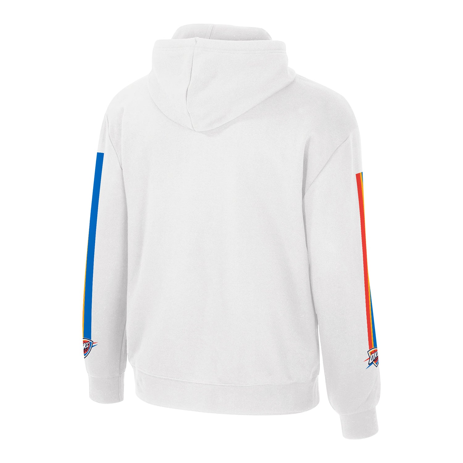 OKC Thunder Stadium Essentials Association Sweatshirt in White - Back View