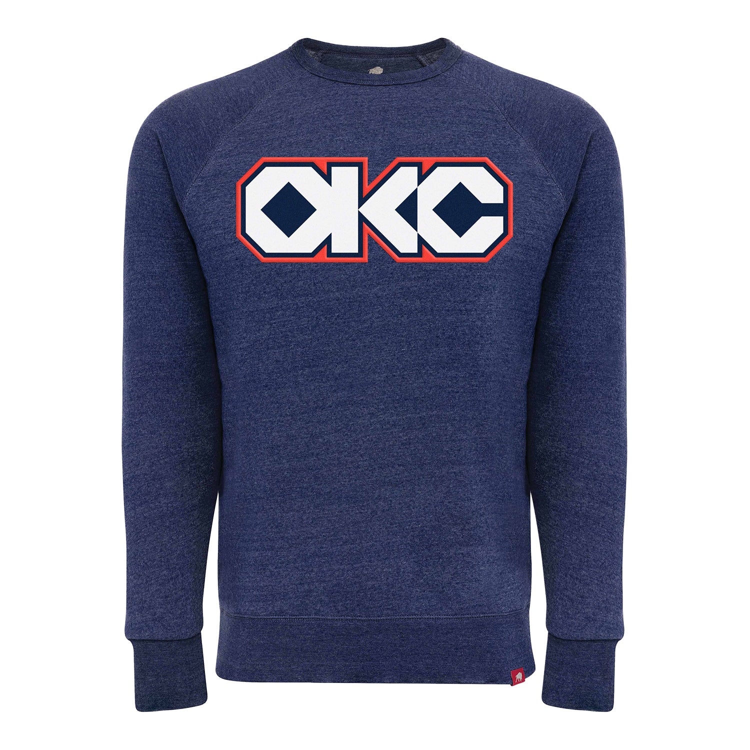 OKC Thunder Sportiqe City Edition 2025-26 Native Crewneck in Blue - Front View