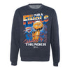 OKC THUNDER 2025 NBA FINALS VINTAGE HOOP & TROPHY SWEATSHIRT