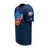 OKC THUNDER MENS JERSEY CREWNECK IN BLUE - FRONT LEFT VIEW