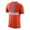 NIKE THUNDER SHAI GILGEOUS-ALEXANDER NAME & NUMBER T-SHIRT