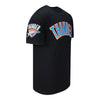 OKC THUNDER PRO STANDARD CLASSIC CHENILLE T-SHIRT IN BLACK - RIGHT SIDE VIEW