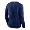 OKC THUNDER FANATICS WASHED L/S T-SHIRT IN NAVY - BACK VIEW