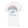 OKC THUNDER '47 BRAND T-SHIRT IN WHITE - FRONT VIEW