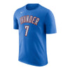 Chet Holmgren Nike Icon Name & Number OKC Thunder T-Shirt in blue - front  view