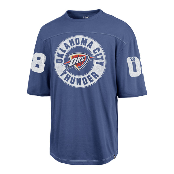 OKLAHOMA CITY THUNDER 47 BRAND HOWITZER '08 T-SHIRT IN BLUE - FRONT VIEW