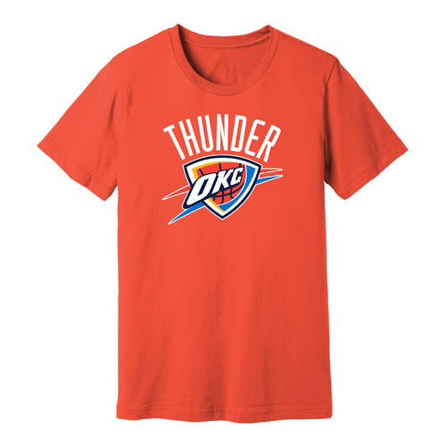 OKLAHOMA CITY THUNDER GLOBAL LOGO ORANGE T-SHIRT