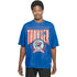 Model Wearing OKC THUNDER NEW ERA VARISTY MINERAL WASH TEE - Front View