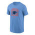 OKC BLUE NIKE OUTLINE T-SHIRT - Front View