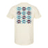 OKC THUNDER NATIVE AMERICAN HERITAGE QUILTED PATTERN T-SHIRT IN WHITE - BACK VIEW