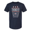 OKC THUNDER DECEMBER T-SHIRT OF THE MONTH HOLIDAY NET T-SHIRT