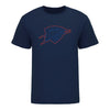 OKC THUNDER SHADOW SHIELD LOGO T-SHIRT