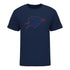 OKC THUNDER SHADOW SHIELD LOGO T-SHIRT - Front View