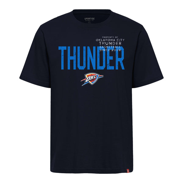 OKC THUNDER SPORTIQE DISTRESSED T-SHIRT - Front View