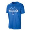 OKC Thunder Nike Practice T-Shirt in Blue - Front View